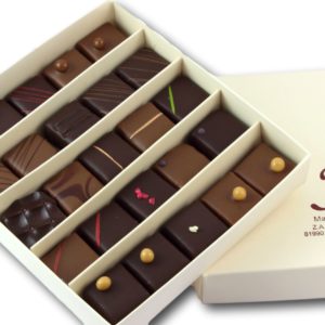 Janie Chocolaterie Artisanale Coffret 25 Bonbons De Chocolat