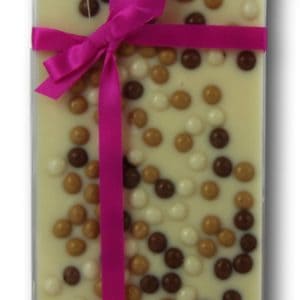 Tablette Chocolat Blanc 33% Céréales Croustillantes Janie Chocolaterie Artisanale